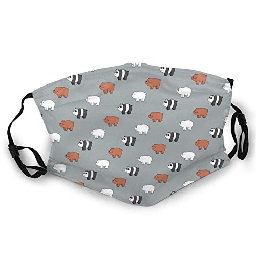 Dust Masks Full Face Mask We Bare Bears Bear Pattern Socks Dust-Proof Sunscreen
