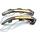 QKLsudua 2pcs Dynamic Side Mirror Indicator Turn Signal Light Sequential Blink Compatible with VW Golf 8 GTI R GTE GTD MK8 2020 2021