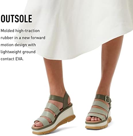 Sorel Women's Joanie III Ankle Strap Sandals - Safari, Gum 16 - Size 8.5 | Image 4