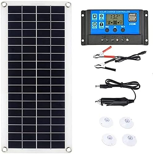 Painel Solar 50W 12V Kit Policristalino Mono Fotovoltaico Kit De Painel Solar Completo 12V USB Com C