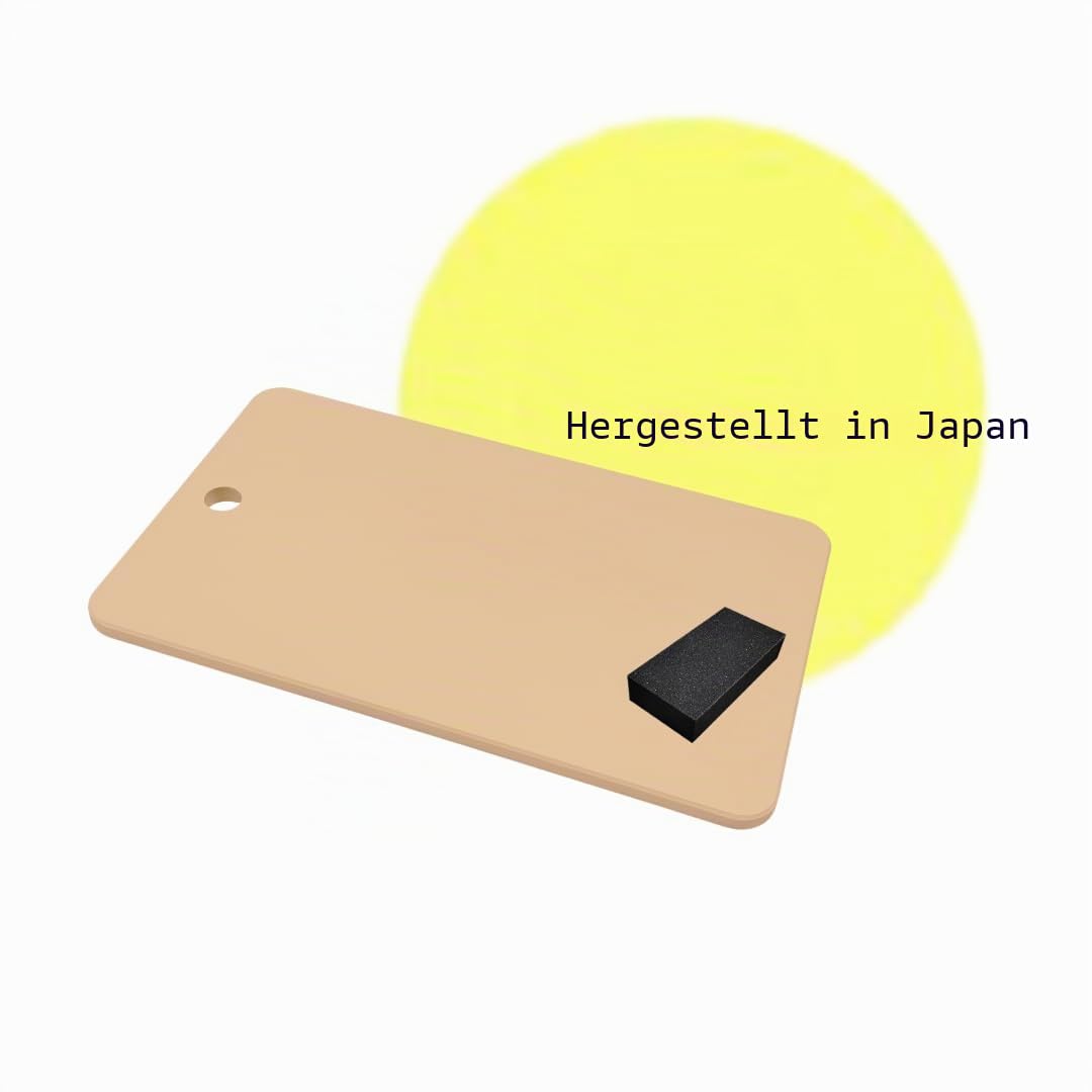 Schneidebrett aus Gummi Kitchen Star Tsukihoshi, hergestellt in Japan, spülmaschinenfest Größe: 385×233×10mm (14,96×9,06×0,39 Zoll) Ausgestattet mit einem Schneidebrett-Schaber für Schneidebretter von