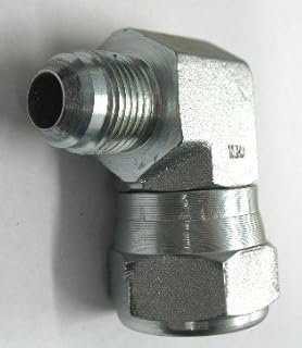 AF C5506-12-16 - 3/4 Male JIC (1-1/16'-12 Threads) x 1 Female JIC (1-5/16'-12 Threads) - 90Â° Swivel Nut Elbow