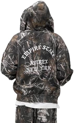 Amazon.co.jp: [Avirex] アヴィレックス ZIP UP HOODIE REAL TREE CAMO