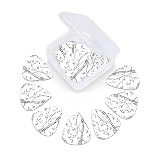 HABXNJF Lot de 12 médiators en celluloïd, bois gris et oiseaux, avec jauges fines, moyennes et lourdes pour guitares électriques acoustiques, basses ou ukulélé - Les Beatles, Paul McCartney, John Lennon, RIngo Starr, George Harrison HABXNJF Lot de 12 médiators en celluloïd, bois gris et oiseaux, avec jauges fines, moyennes et lourdes pour guitares électriques acoustiques, basses ou ukulélé – Image 5