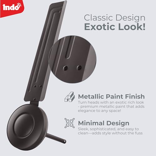 Image of Indo 48 inch High Speed Ceiling Fan Budget Neo| 1200mm | 2 Years Warranty (Smoke Brown)