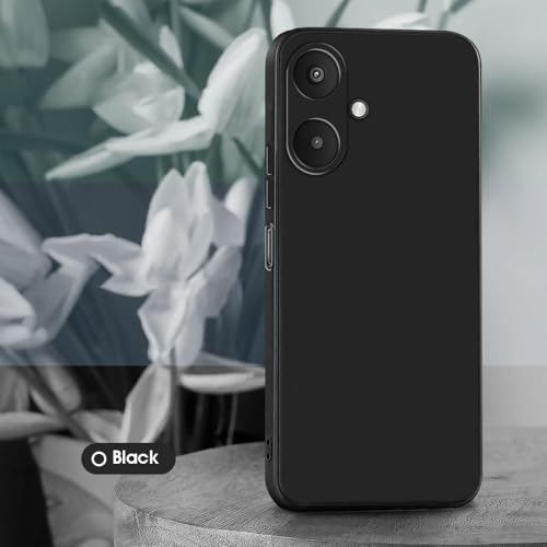 Image of Back Cover for Mi Redmi 13C 5G / Poco M6 5G | Full Camera Protection | Premium Liquid Silicon Case | Flexible Bumper Case for Mi Redmi 13C 5G / Poco M6 5G (Black)