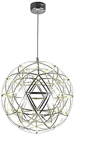 Lustre de nouveauté luxe en acier et LED pour salon moderne