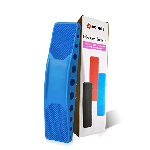 Maonple 6-in-1 Multi-Functional Grooming Brush, Shedding Massage Deshedding for Horses ...