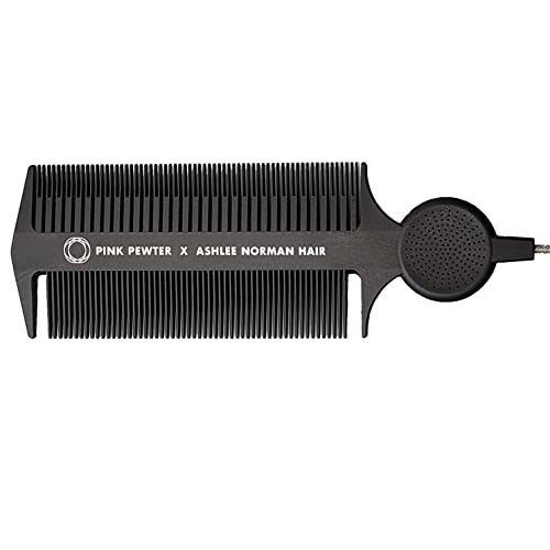 Peine Carbono Triple Amenaza Rat Tail 28 cm Negro miniatura 2