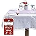 LAMINET Heavy-Duty Deluxe Crystal Clear Vinyl Tablecloth Protector 70" x 108" - Oblong