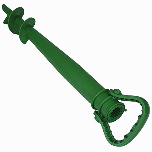 CrazyGadget® Garden Beach Parasol Umbrella Rotary Airer Flag Pole Anchor Screw In Ground Spike Stand Holder (Green)