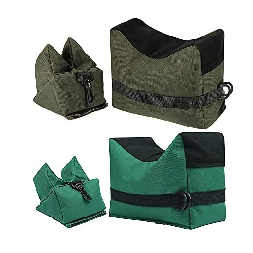 Shooting Rest Bags, 2 Set Outdoor Shooting Rest Bags Rest Front & Rear Support Sandbag Stand Holders with 600 Denier Polyester Durable Construction and Water Resistance for Rifle Hunting