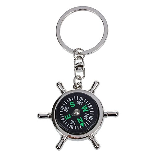 Key Chain Compass - SODIAL(R) Timone bussola