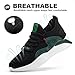 Imagen de Zapatillas de Trabajo Hombre Zapatillas de Seguridad Mujer S1 45EU Ligeros Calzado de Seguridad Industrial Zapatos Trabajo Antideslizantes Negro Verde