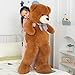 MaoGoLan Giant Brown Teddy Bear 4 Feet,Adorable and Cuddly Big Bear Stuffed Animal 47