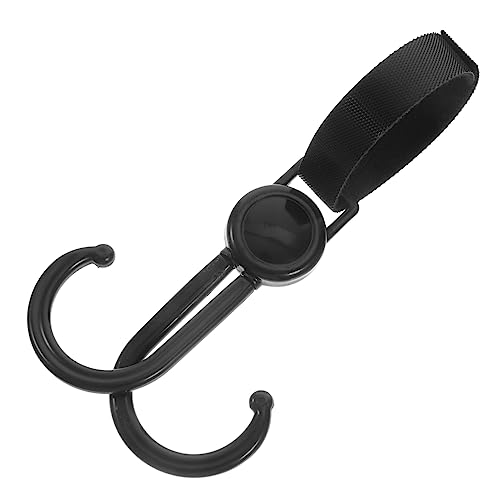 BESTonZON Stroller Wagon Accessories Double Hook Hanging Bag Supermarket Shopping Trolley Hook Durable