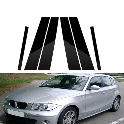 Moldura de ventana negro brillante para BMW Serie 1 E81 E82 E87 E88 Hatchback 2