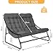TerraVibe Loungesessel Garten für 2 Personen, Outdoor Relaxsessel und Balkon Sessel bequem, Balkonsessel als Gartensessel Outdoor, für Wohnzimmer, Garten, Balkon, Terrasse (Doppelstuhl)