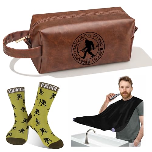JoycuFF Bigfoot Gifts Big Foot Sasquatch Gifts Bigfoot Set for Men Birthday for Sasquatch Lovers Funny Idea for Bigfoot Christmas Gift for Him from Wife Son Daughter