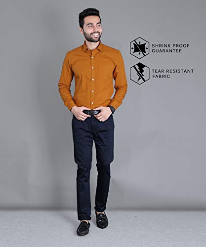 Image of FIFTH ANFOLD Men's Solid Slim Fit Shirt