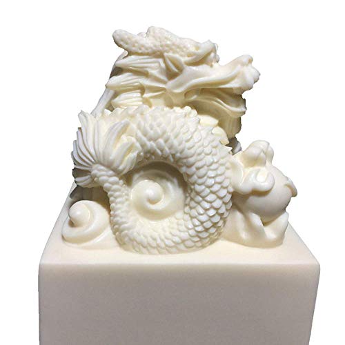 Statue Dragon Chinois Décoration Bureau À Domicile - Sculpture Richesse et Harmonie