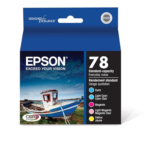 Epson 78 Genuine Hi-Definition Ink 5-Pack Color Combo T078920 - image 1