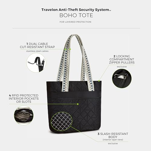 Image of Travelon Anti-Theft Boho Tote
