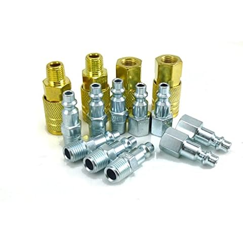 DP Dynamic Power Standard Flow Industrial Type 14 Piece Coupler and Plug Kit, 1/4" Body, 1/4" NPT. D-14 Cover