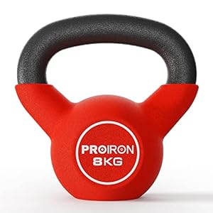 Kettlebell, Kugelhantel mit hochwertiger Neoprene Coated, 4-16 kg | Bodenschonend | Schwunghantel Rundgewicht Neopren