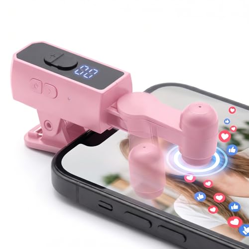 HalfofLife Wireless Rechargeable Auto Clicker for iPhone,Tapper for Tiktok Live, Screen Tapper, 107 Adjustable Speed, Auto Screen Tapper for Live Stream, Games, Repetitive Task, Purchases(Pink)