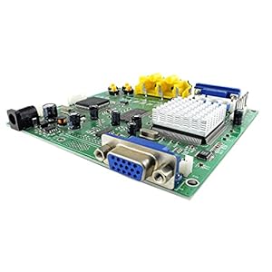 MOOKEENONE CGA/EGA/YUV zu VGA Game Video Konverter Board HD Game Video Output Konverter Board für Arcade Game Monitor auf CRT LCD PDP Projektor