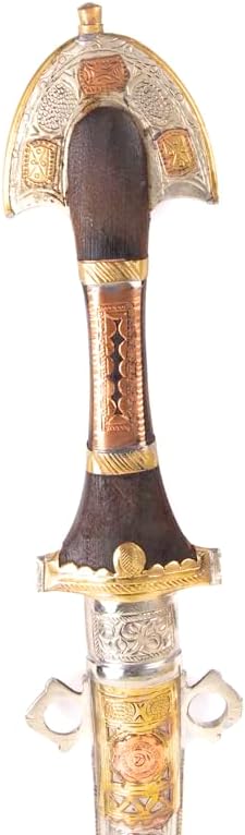 Moroccan Dagger Jambiya Handmade Knife Black Handle Wooden Knife Stainless Steel Islamic Authentic Arabic