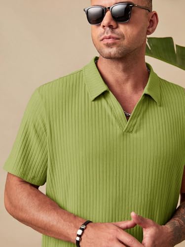 Image of GRECIILOOKS Polo T-Shirt for Men - Cotton Short Sleeve Regular Fit Tee | Perfect for Golf, Travel & Outdoor Casual Look