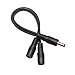 OMNIHIL DC Barrel Plug Splitter 2.1mm x 5.5mm, 1 Male Plug to 2 Female Jack
