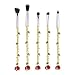 NFTCompany Beauty Makeup Brushes Kit,Foundation Blending Blush Eyeliner Face Powder Brush Makeup Brush Soft Fan Brush Foundation Brushes Make Up Tool (rose flower)
