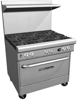 Southbend H4367A 36" Ultimate Restaurant Gas/Electric Range w/(4) Pyromax Burners & (1) Electric Hybrid Convection Oven