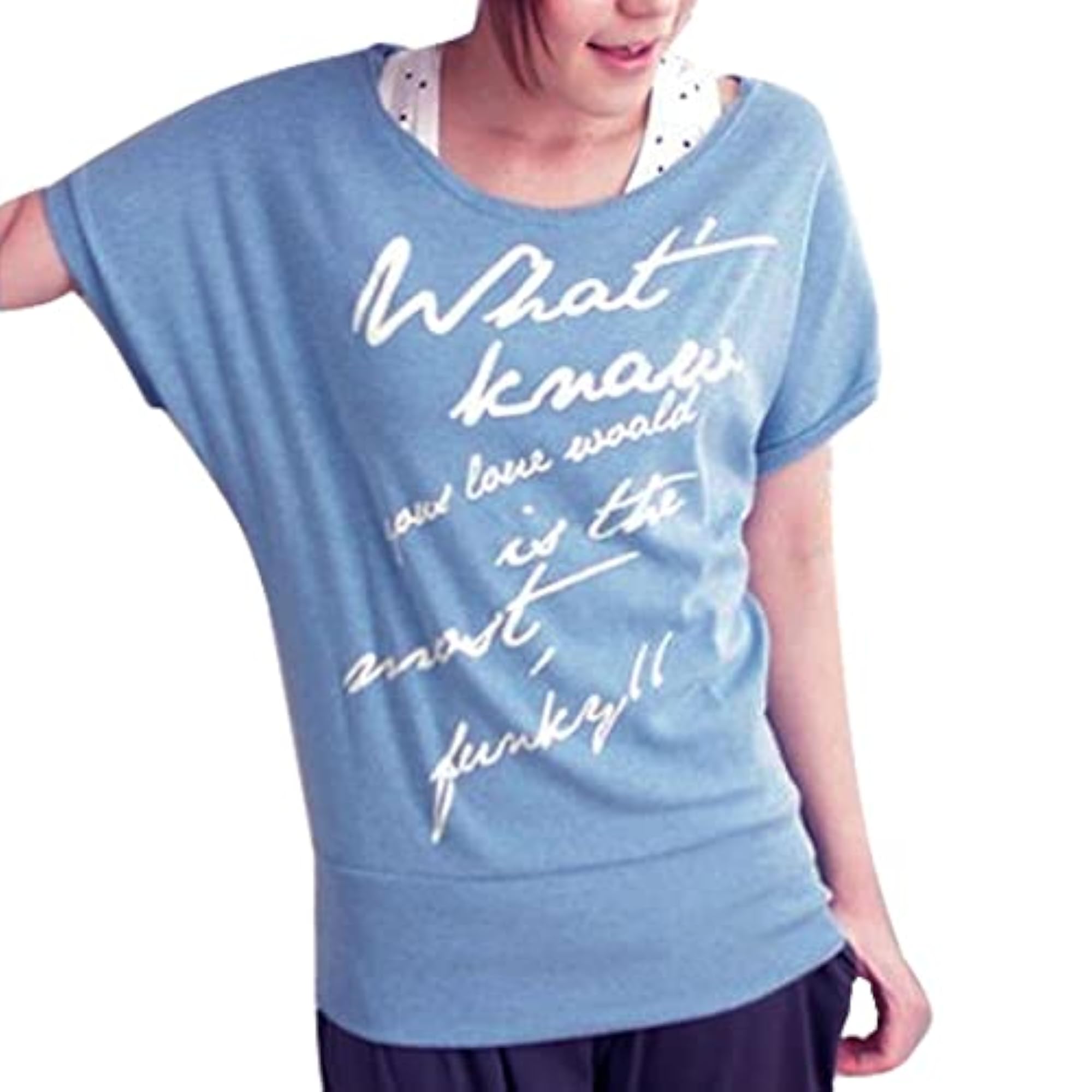 KTM Healthcare Women's Light Blue Batwing Sleeve T-Shirt