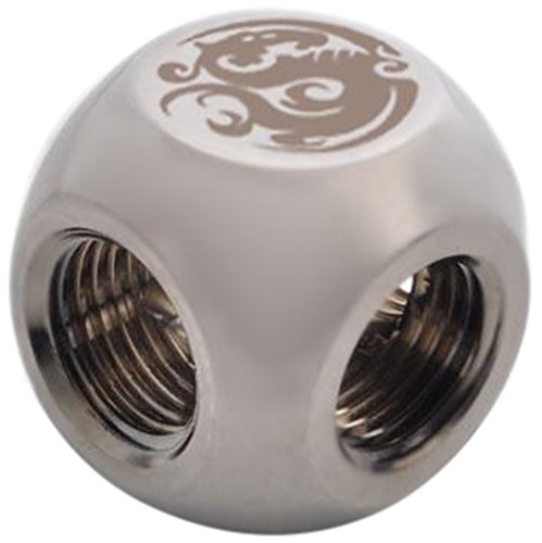 Bitspower T-Block Fitting, Black Sparkle