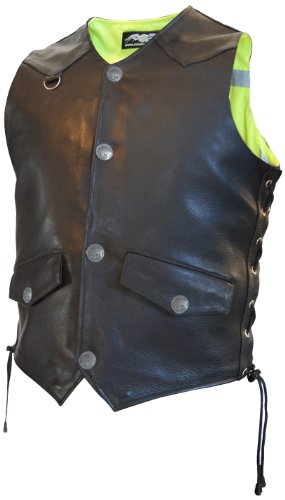 Missing Link Men's G2 D.o.c. Reversible Safety Vest (Black/Hiviz Green, Small) #TOP26