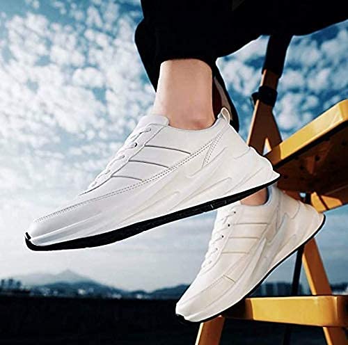 Amico Mens Air Series Mesh Walking Shoes White | Lightweight Breathable Sports Shoes for Men | Stylish Casual Sneakers | Running Gym Comfortable Footwear 1