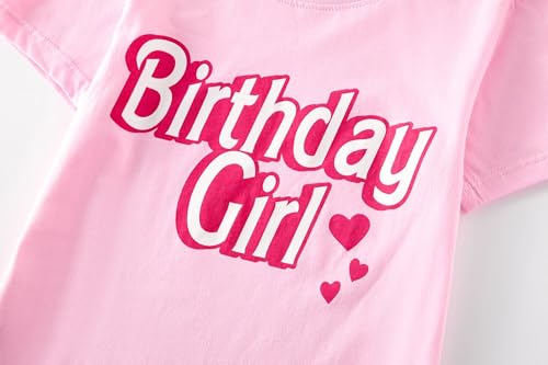 Cadidi Dinos Birthday Girls T-Shirt Cotton Short Sleeve Top Tee4