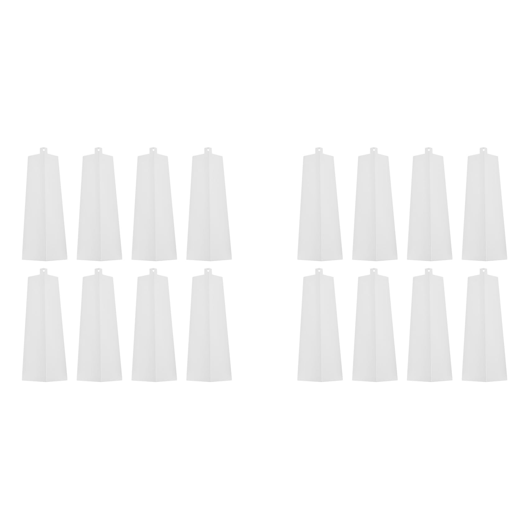 16 Pcs Aluminum Siding Corners Outside White Siding Corner Caps Smooth Siding Aluminum Corner Trim 16 Metal Nails
