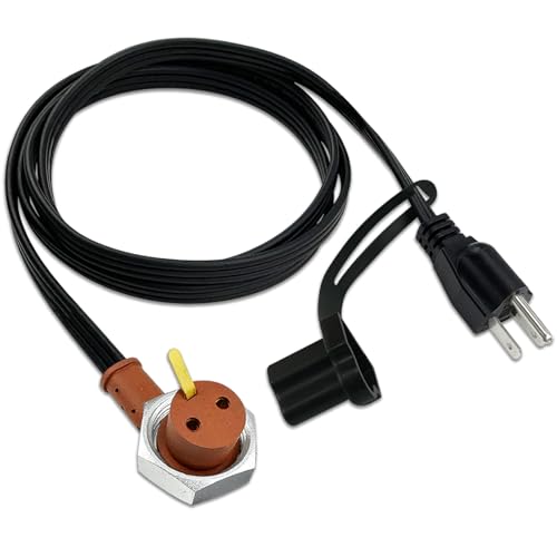 3600008 Engine Block Heater Cord 251919 for Fo-rd 6.0 6.4 6.7 6.8 7.3 L Diesel E350 450 550 F250 350 450 550 Dod-ge Ra-m Cu-mmins Diesel 5.9 6.7 L 120V Heavy Duty Immersion Heaters 6 Feet