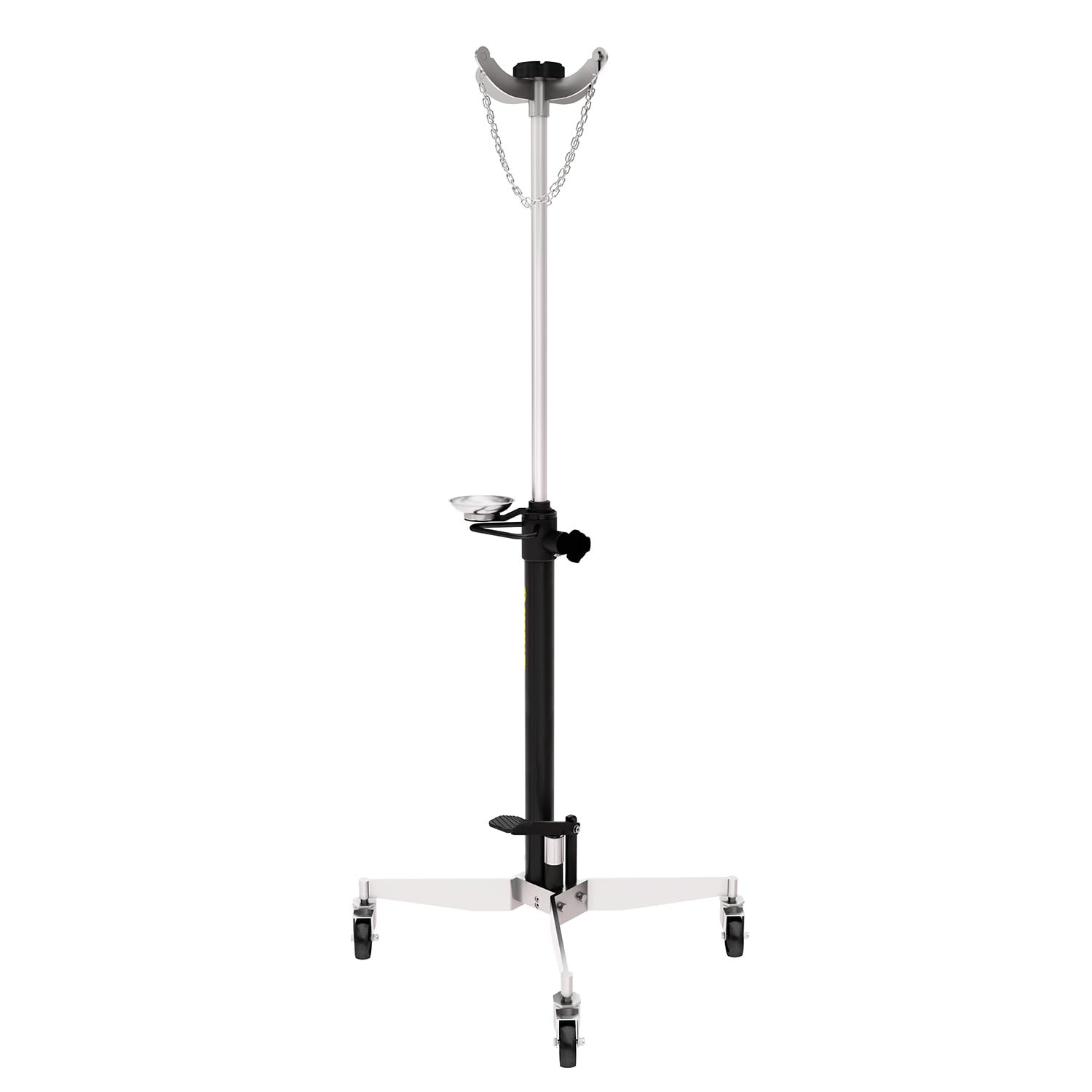Rodcraft GHN1000 Getriebeheber mit 1000 kg Hubkapazität, Höhe 1,18 m bis max. 2 m, Fusspedal, Doppelkolben, Sicherheitsventil, automatisches langsames Absenken, Gewicht 48,1 kg