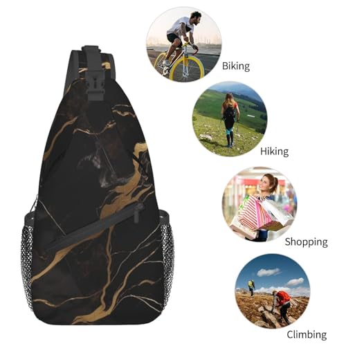 Morrales deportivos unisex con bandolera cruzada negra miniatura 6