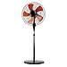 Standventilator- Leiser Gleichstrommotor, Großer Windluftzirkulator, 6-Gang-Windgeschwindigkeit, Orange