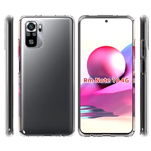 Image of Case Creation Redmi Note 10 Pro Max Premium Imported Quality 0.3mm Crystal Clear Totu Silicone Transparent Flexible Soft Corner Protection with TPU Slim Back Case Cover for Mi Note 10 Pro Max