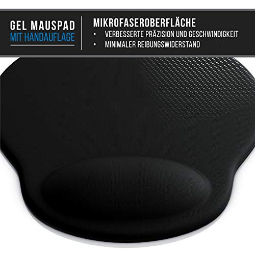 Mauspad mit Handauflage von CSL-Computer Ergonomisches Gelpad für Büro