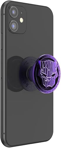 Miniatura 3 de PopSockets Agarre para teléfono con soporte expansible, Marvel - Esmalte Wakanda Forever