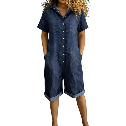 Combinaison en jean baggy qui affine la taille sans serrer